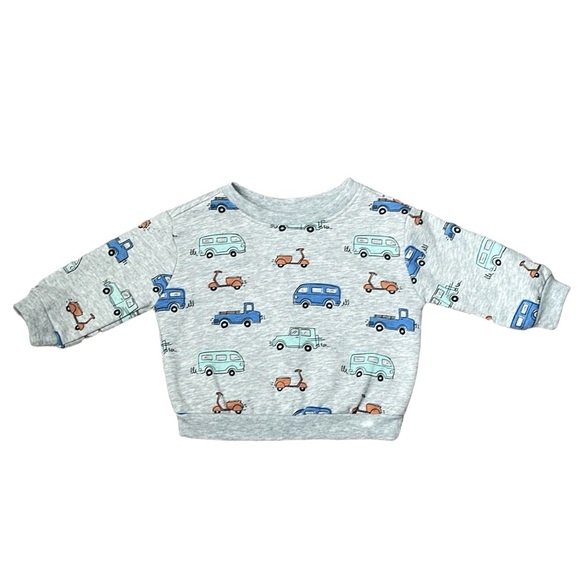 Garanimals Two Baby Boy Fleece Graphic Tops & 1 Short - Size 6/9 Months - Picture 4 of 10